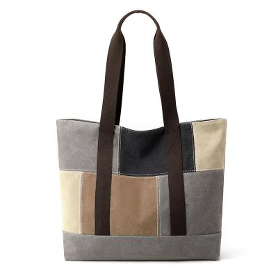 China Women Fashionable Canvas Tote Shopping Bags with Custom Logo and Customized Color for sale