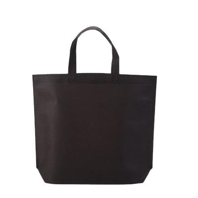 China Daily School Life Manufacturers Custom Reusable Black Non-woven Bag for Tote Shopping Bag for sale