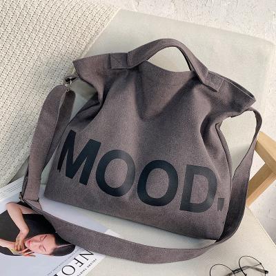 China Custom Logo Printed Durable Foldable Reusable Medium Organic Cotton Canvas Tote Bag for sale