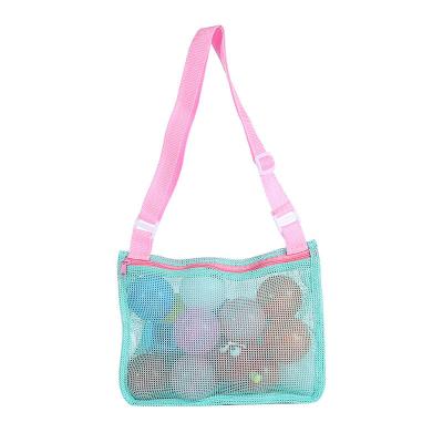 China Bolso de playa en blanco de sublimación ideal para juguetes infantiles y colección de conchas en la playa en venta