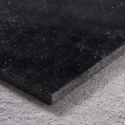 China Natural Promotional Black Black Galaxy Granite Traditional Tiles 60*30cm 600*600*15mm G-HA90J Polished Traditional Cut-to-size NC; GUA George for sale