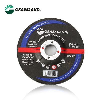 China 4 InX1/4 In.X5/8 In. Type 27 Abrasive Metal Grinding Wheel for sale