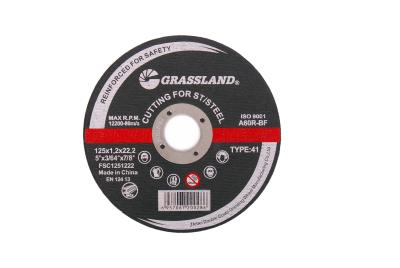 China 125X1.2X22.23mm Inox Metal Abrasive Grinding Cutting Disc for sale