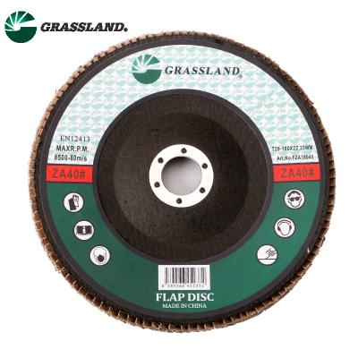 Chine Roue à disque abrasive d'aileron de zirconium de pouce 180mm de la prairie 7 à vendre