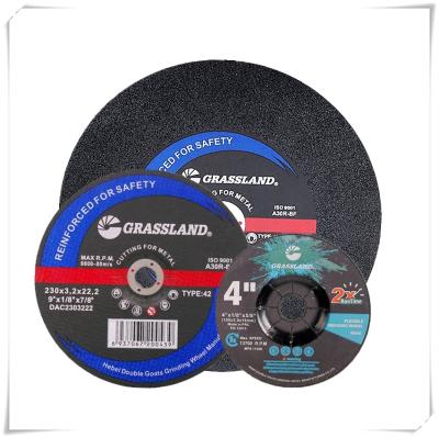 China 230 X 3 X 22.23mm Metal Grassland MPA EN12413 Inox Grinding Wheel for sale