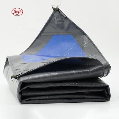 China Gray Blue Color Waterproof By Piece Or Roll Customized Printing PE Coated Waterproof Tarpaulin for sale