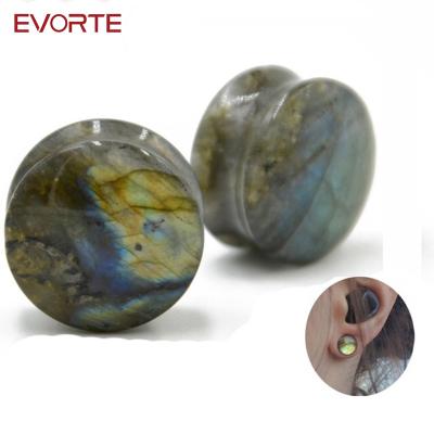 China Evorte CLASSIC new arrival fashion ear plug tunnel flashes color body jewelry piercing ear measurements expander for sale