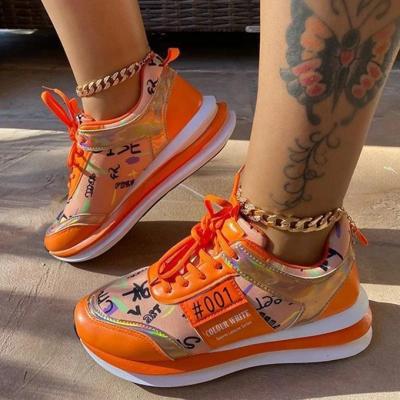 China New Design Anti-odor Fashion Trainers Sneakers Running Sports Shoes For Women And Ladies Cartoon Pattern Women Lightweight Sneakers for sale