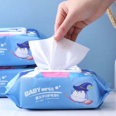 China EDI Pure Water Portable Material Nonwoven Fabric Disposable Plain Wet Wipe for sale