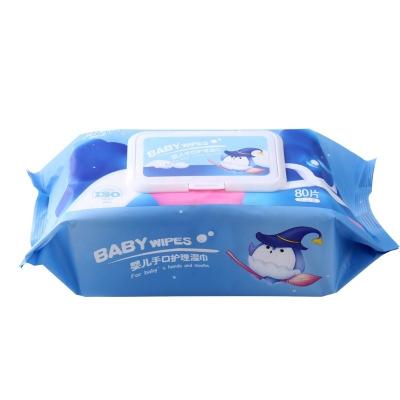 China Wholesale eco-friendly natural milk tooth cleaning umidific wet tissue wipes flushable salviett for baby and kids for sale