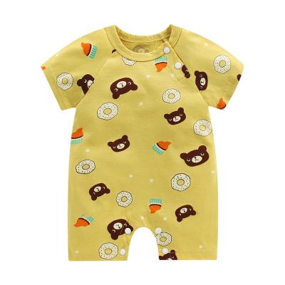 China Best Price Summer Kids Clothing Cotton Breathable Short Sleeve Baby Romper 100% Newborn Baby Clothes for sale