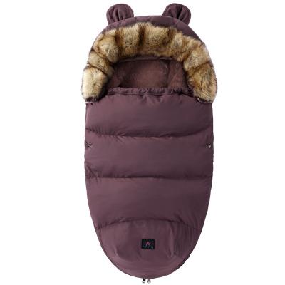 China Antibacterial manufacturer sold baby sleeping bags thickened anti plush baby stroller winter warm kick baby sleeping bags for sale