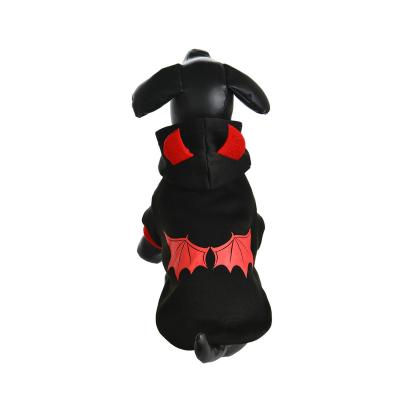 China Fashion Dog Halloween Pet Costume Black Dog Devil Hoody for sale