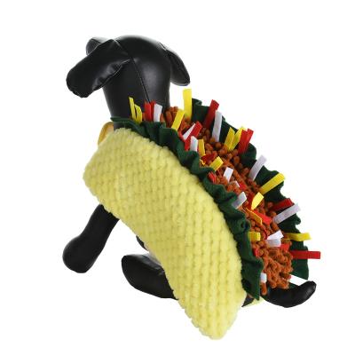 China Hot-selling dog Halloween costume. funny hot dog coat, pet apparel .pet sandwich cosplay coat for sale