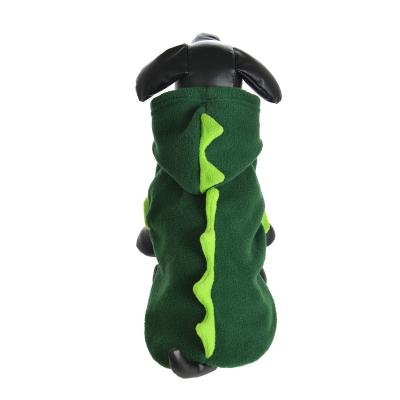 China New-fashion pet halloween costumes,green dragon cosplay hoody.dog dog hoody for sale