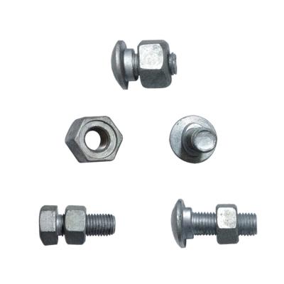 China Carriage Hex Splice Post Carbon Steel Galvanized Bolt Nut With Recess Nut for sale