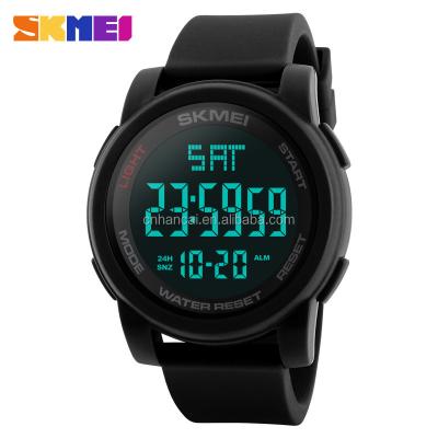 China SKMEI 1257 Men's Watches LED Digital Watch Black Alarm 50m Waterproof Sports Watches For Men Relogio Masculino for sale