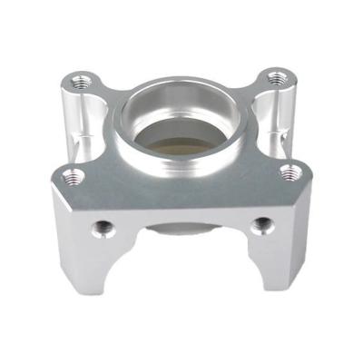 China Precision CNC Machined Silver Automation Parts Custom Weighted Components Te koop