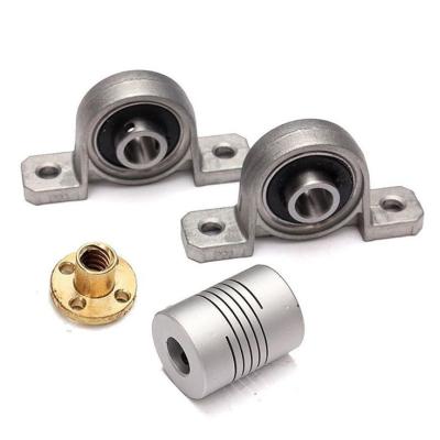 China 100-1000mmStainless Steel Lead Screw withShaft Coupling and MountingSupport CNC Parts Te koop