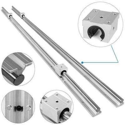 China Supported Linear AluminumCylindrical Guide Linear BearingRail Slide Guide Shaft Rod , Size:1500mm Te koop