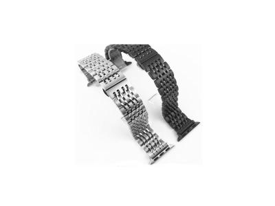 China Custom Solid Stainless Steel Watch Bracelet Links with Deployment Buckle for sale