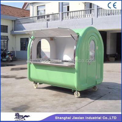 China Frying oil factory JX-FR220A stainless steel food cart mobile street food vending cart for sale for sale