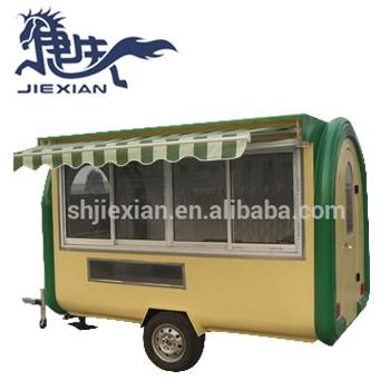 China Factory hot sale mobile dairy food trailer food truck outdoor street food cart for sale for sale