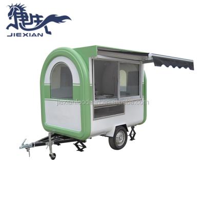 China Fast food vending cart trailer JX-FR220H street food trailer mobile air current food trailer for panama food for sale