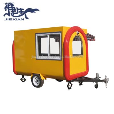 China Customized mobile vending cart JX-FR280H stainless steel street food cart mobile food vending cart for sale for sale