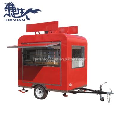 China Fast food vending cart trailer JX-FS220R Jiexian new design billboard mobile food vending trailer for sale in china for sale