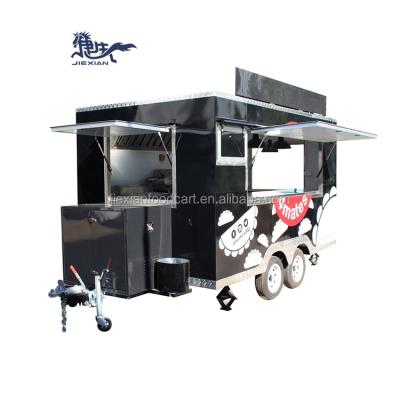 China Australia square caravan hotels mobile food cart truck trailer l for sale for sale