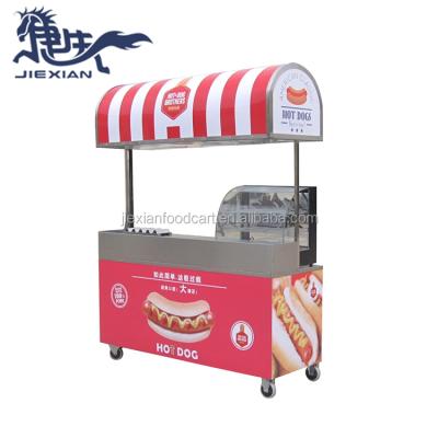 China Portable mobile vegetable processing plant hot dog cart food trailer for hot dog and coffee shop for sale