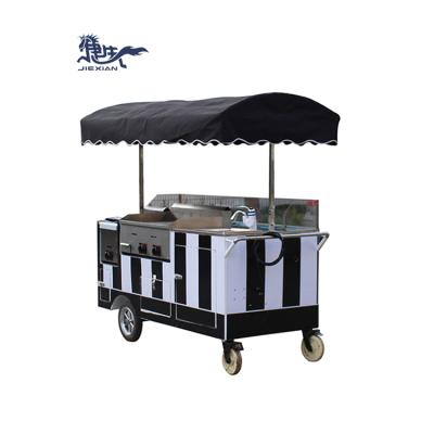 China Custom made mobile ice cream popsicle hot dog vegetable processing plant Hong Kong fast food cart for sale food trailer for sale