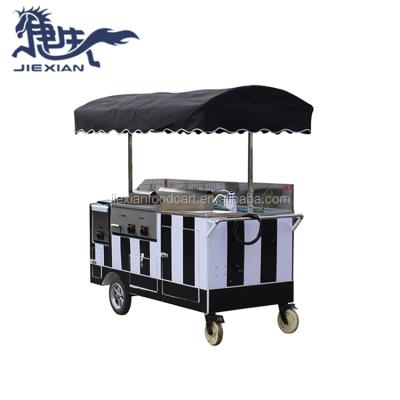 China Customized Mobile Vending Trolley JX-CR180 Shanghai Jiexia Mobile Ice Cream Kiosk Cart For Sale for sale