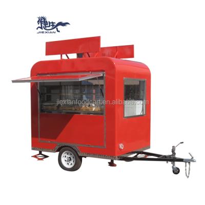 China Hot commercial outdoor vegetable/food processing plant mall food kiosk concession trailer/supply trailer for sale for sale