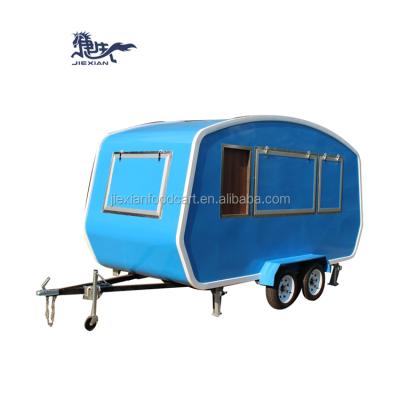 China Vegetable Processing Plant 4 Meter Stock ATV Kitchen Trailer Vending Coffee Cart Fast Shipping Camping Trailer for sale