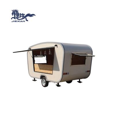 China Vegetable processing factory price cheap broth ice cream vending trailer vintage food van cart mobile design for sale