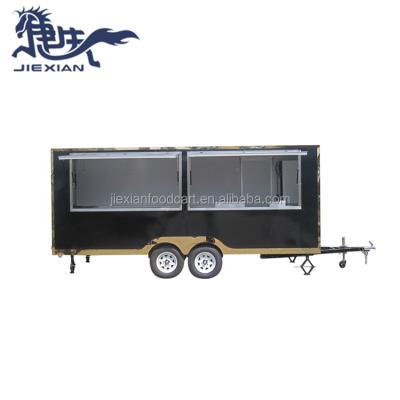 China Frying Oil Factory JX-FS500 Fast Food Cart Mobile Dining Car For Sale Best Trailer In The World for sale