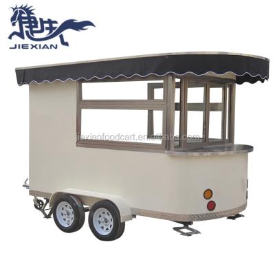 China Customized hot sale mobile food cart JX-CR320 bakery food cart trailer for sale with ice cream machine grill hot dog machine for sale