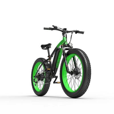 China Aluminum Alloy New In Fat Tire 1000W 48V 13Ah 40km/h Folding Mountain Running Mountain Gogobest GF600 26inch Electric Bicycle Bike For Adults for sale