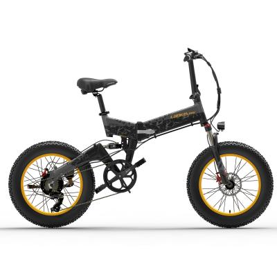 China City Folding Ebike LANKELEISI X3000 Plus 1000W 48V 46km/h Folding E Bike Electric Bicycle With Fat 20inch Fatigue For Adult for sale