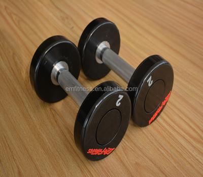 China Fitness Center Cheapest Price Round Rubber Dumbbell, Lifefitness Dumbbell, Free Weights Gym Accessories for sale