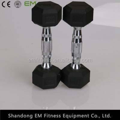 China Fitness Anti-Slip Equipment Dezhou Rubber Dumbbell for sale