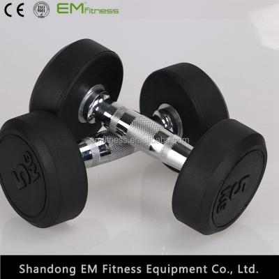 China China factory price anti skid dumbbell, rubber dumbbell for sale