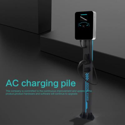 China Acrylic composite sheet EVbase 380V 3 phase EV wallbox 22kw RFID electric car fast charging station for sale