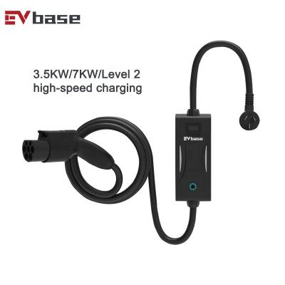 China Car Charging SAE J1772 Type 1 16A Portable Charger EVSE Level 2 EV Charger Electric Vehicle Car Charger for sale