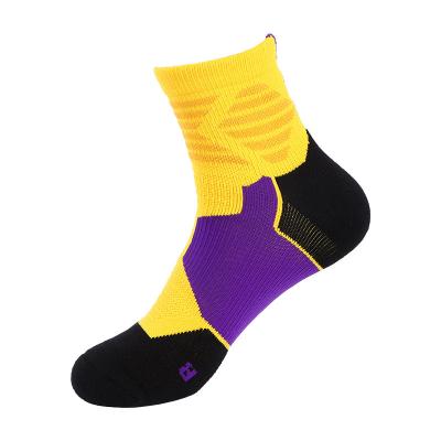 China Breathable Factory Custom Design Nylon Cotton Cotton Sock Men's Golf Sock OEM Luxury Athletic Sport Logo Factory for sale