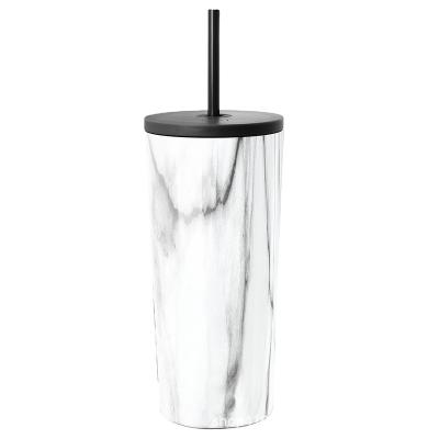 China Viable Classic Stainless Steel Tumbler with Straw Lid and 24oz Flip Lid for sale