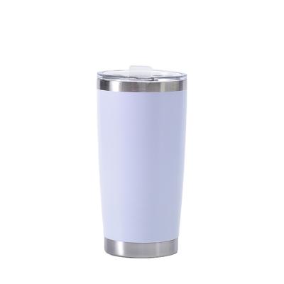 China 20oz PORTABLE Stainless Steel Tumbler With Lid Double Wall Vacuum Insulated Coffee Mug For Hot for sale