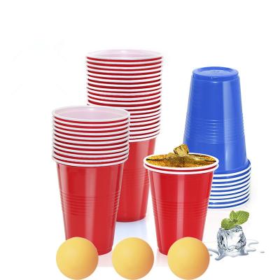 China Stocked 16 OZ / 500ml Multi-person Eco-friendly Party PP Disposable Plastic Beer Cups Coconut Cups for sale